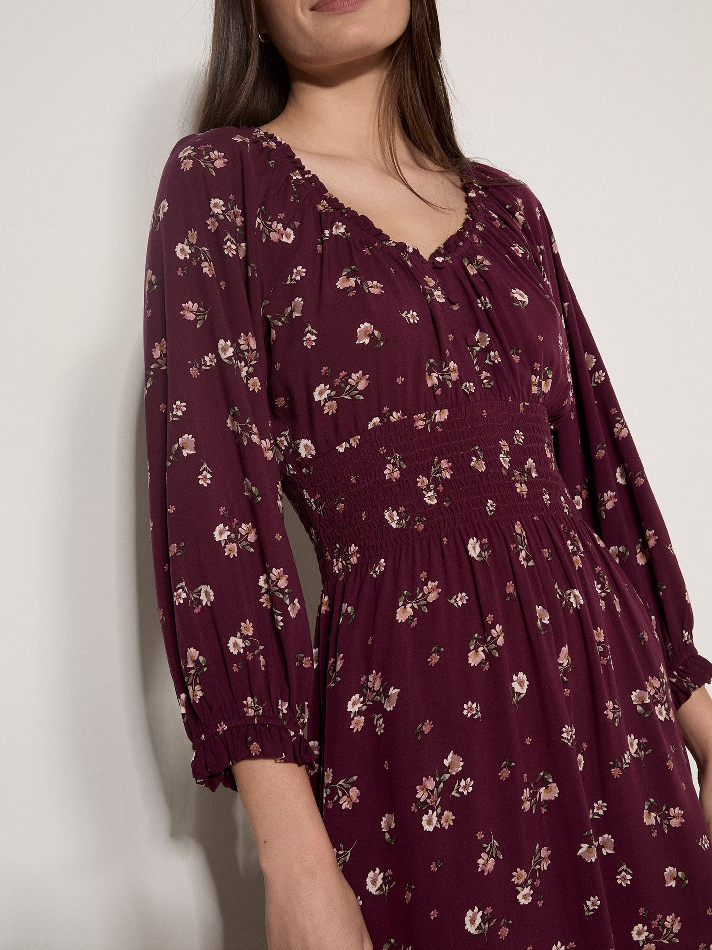 Watercolor Ditsy Dress