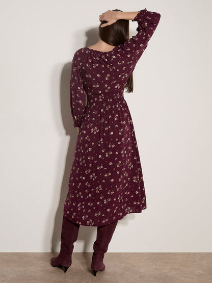 Watercolor Ditsy Dress
