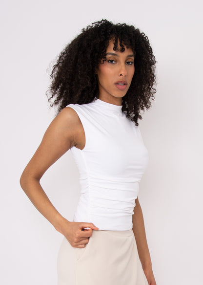 Yve Extended Sleeve Funnel Neck Top