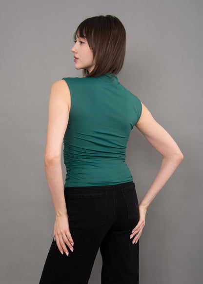 Yve Extended Sleeve Funnel Neck Top