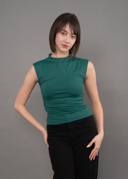Yve Extended Sleeve Funnel Neck Top