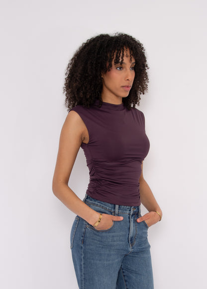 Yve Extended Sleeve Funnel Neck Top