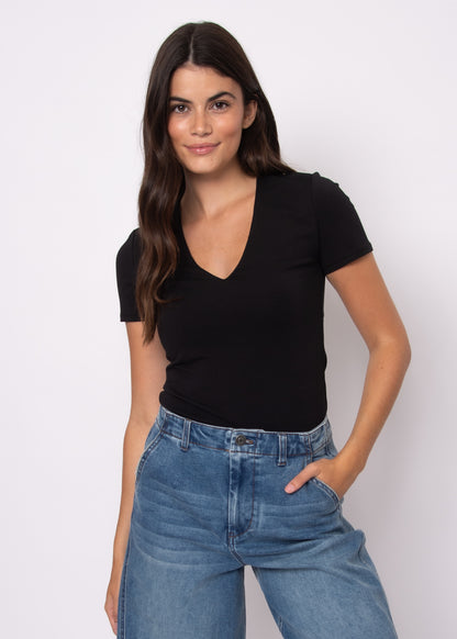 Valenna Deep V Neck Top