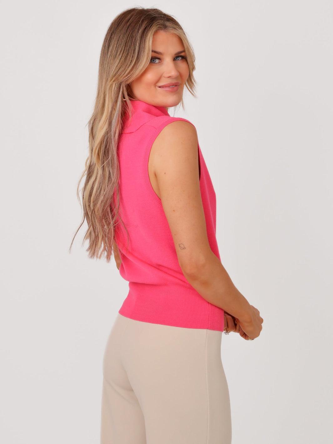 Robyn Knit Vest With Scarf