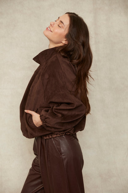 Mia Faux Suede Jacket