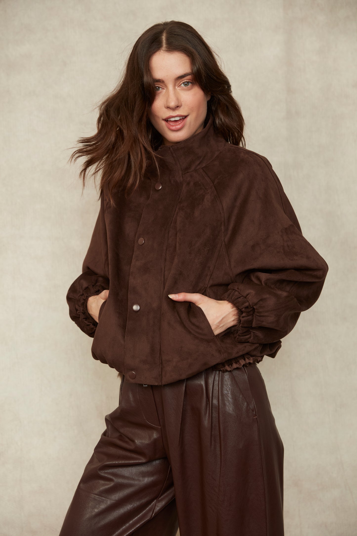 Mia Faux Suede Jacket