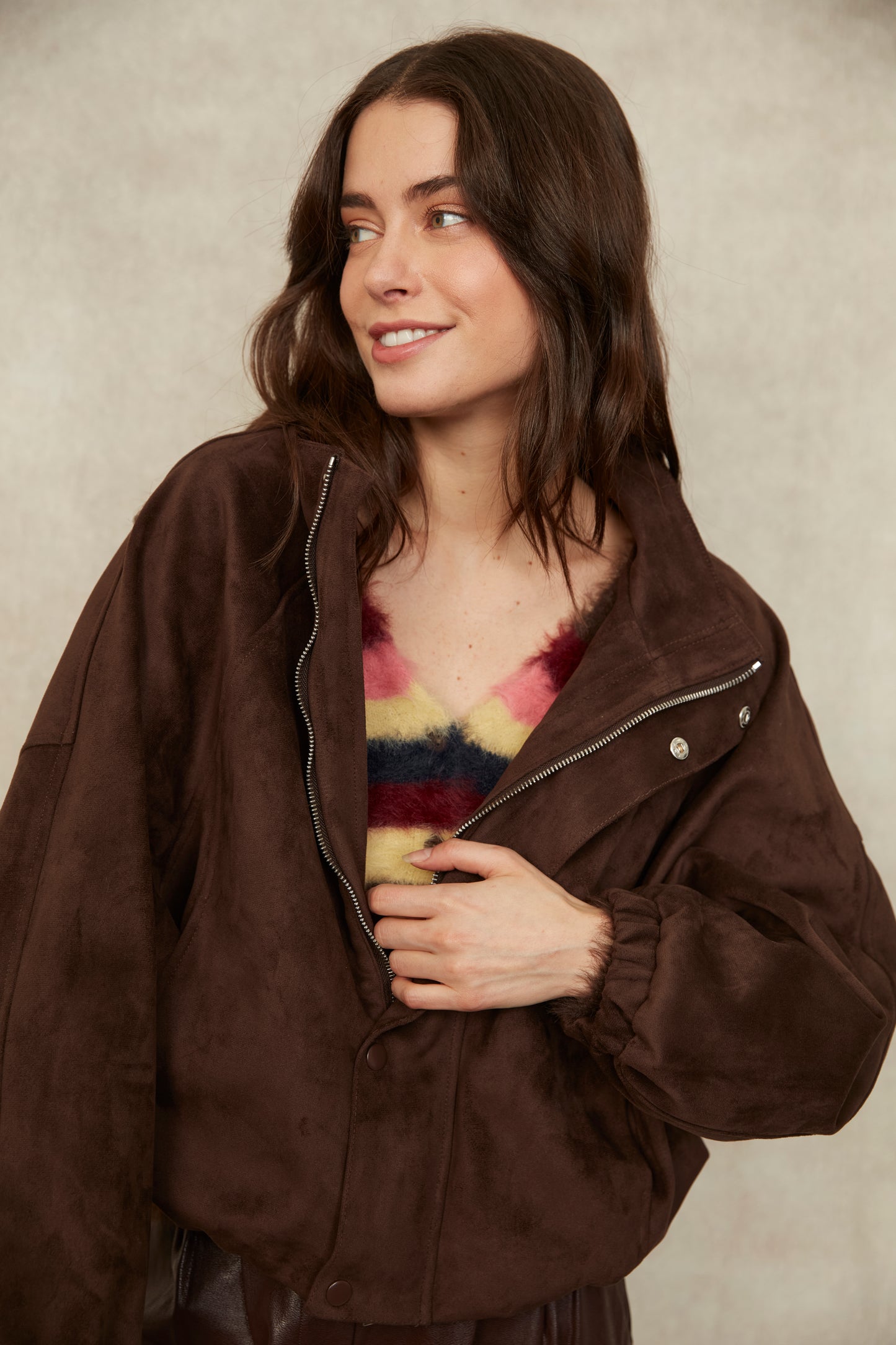 Mia Faux Suede Jacket