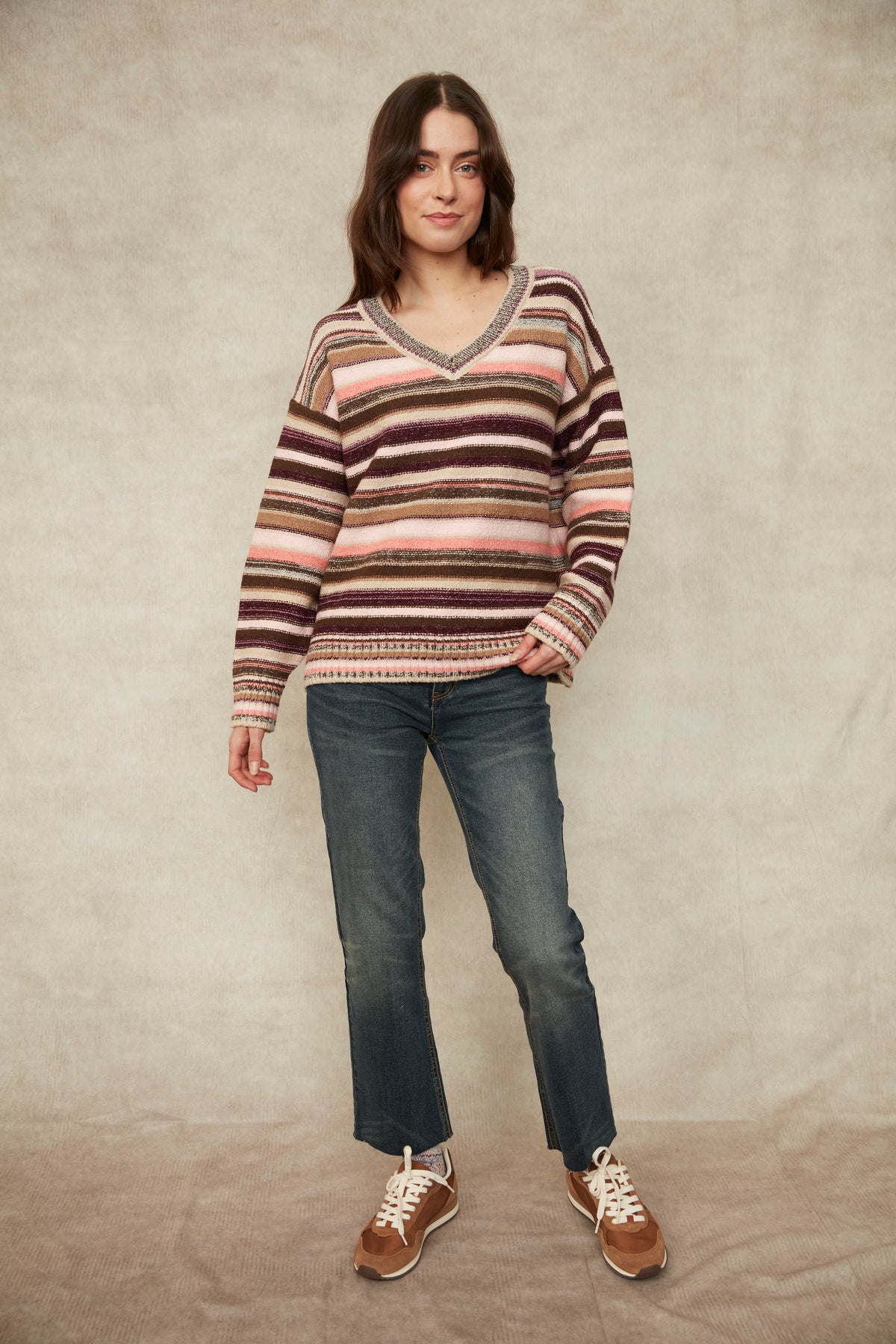 Reaghan Multi Stripe Pullover