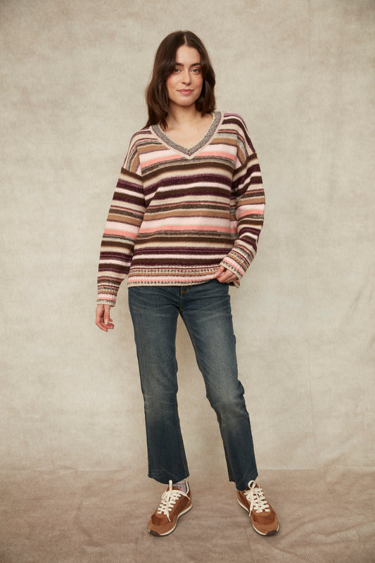 Reaghan Multi Stripe Pullover