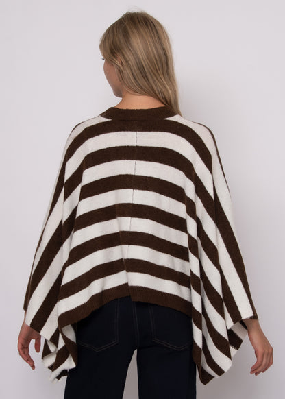 Costanza Button Front Poncho Sweater