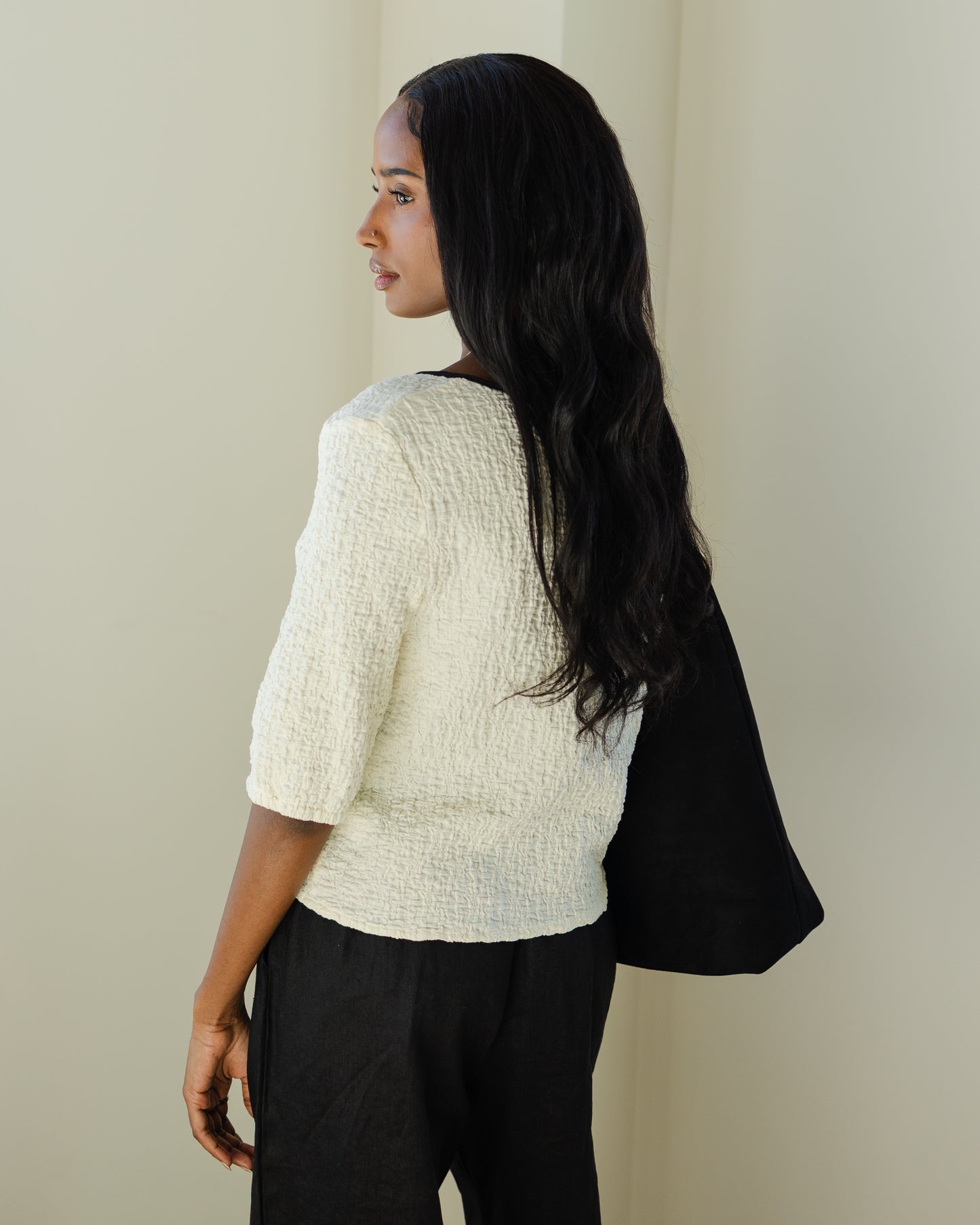 Noir Tie Top