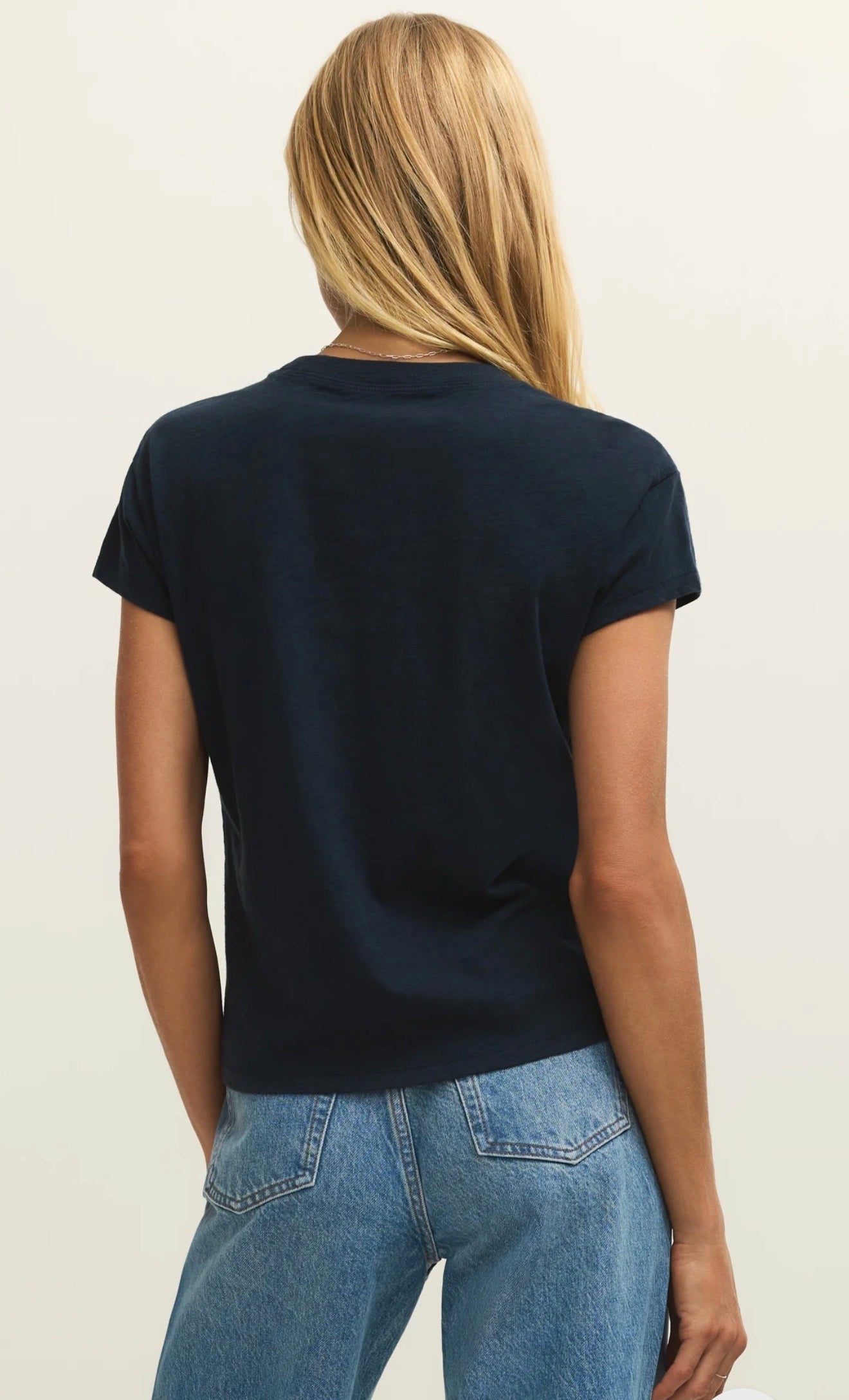 Modern Slub Tee Navy