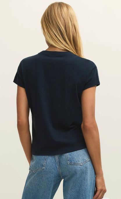 Modern Slub Tee Navy