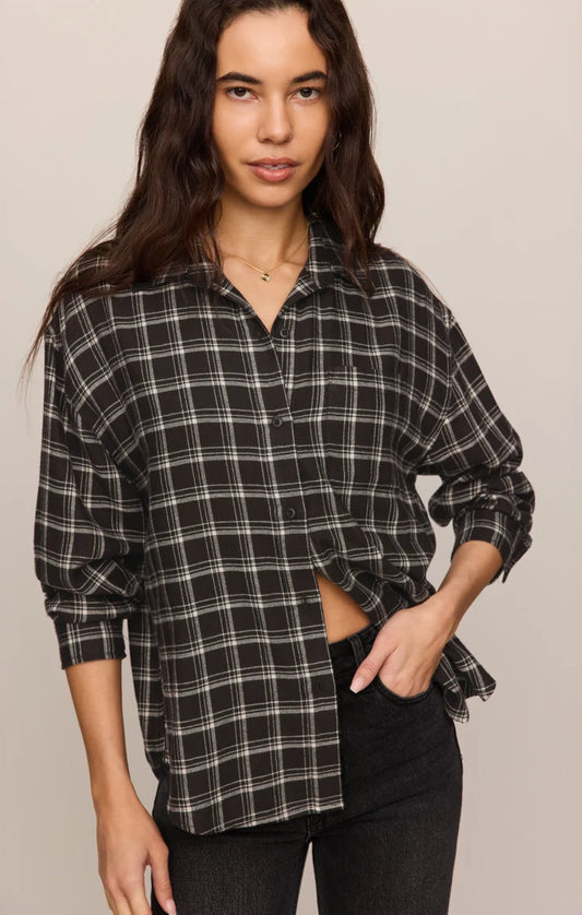 River Plaid Button Up Shirt