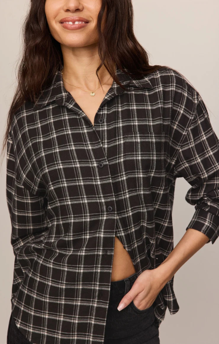 River Plaid Button Up Shirt