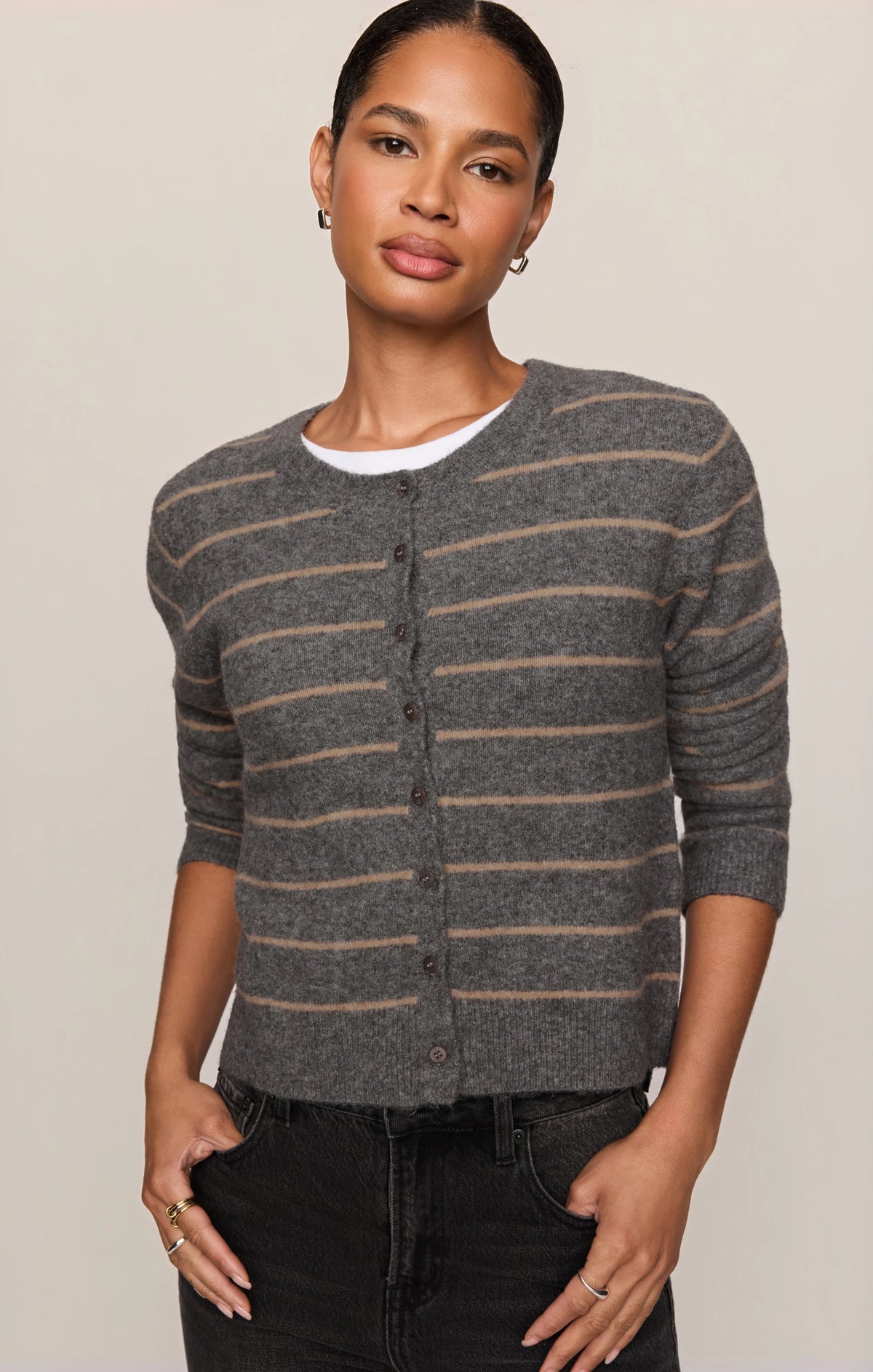 Medlina Stripe Cardigan