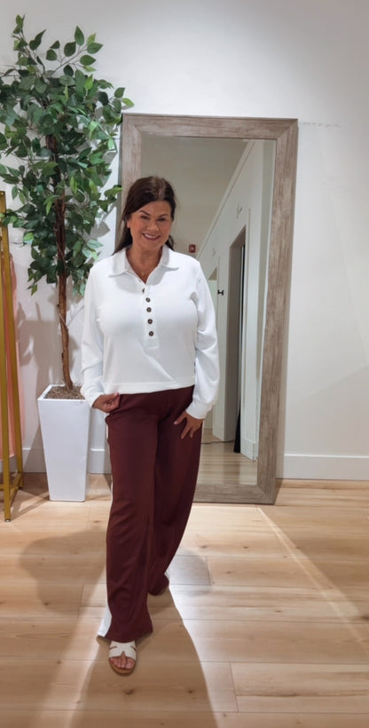 Aurora Pullover With Buttons
