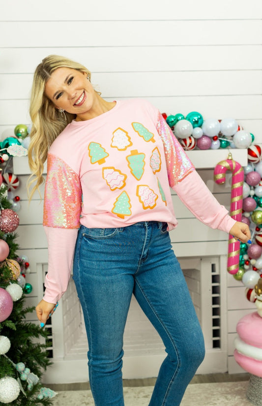 Christmas Cookie Sequin Sweatshirt