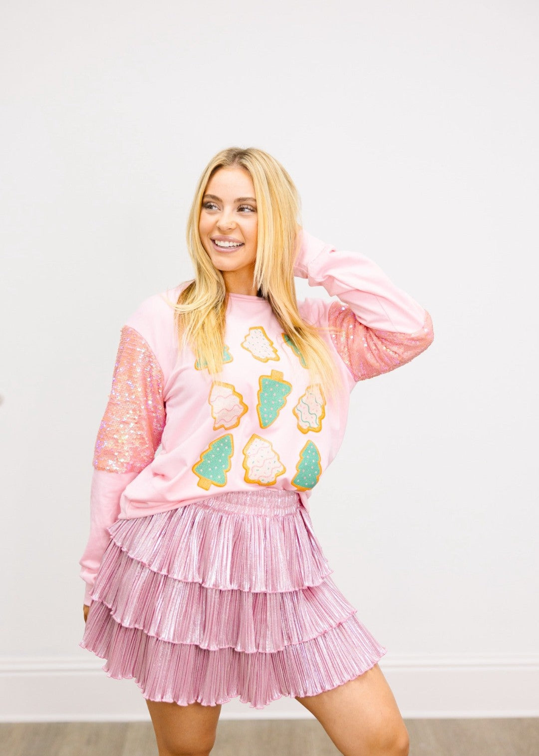 Christmas Cookie Sequin Sweatshirt