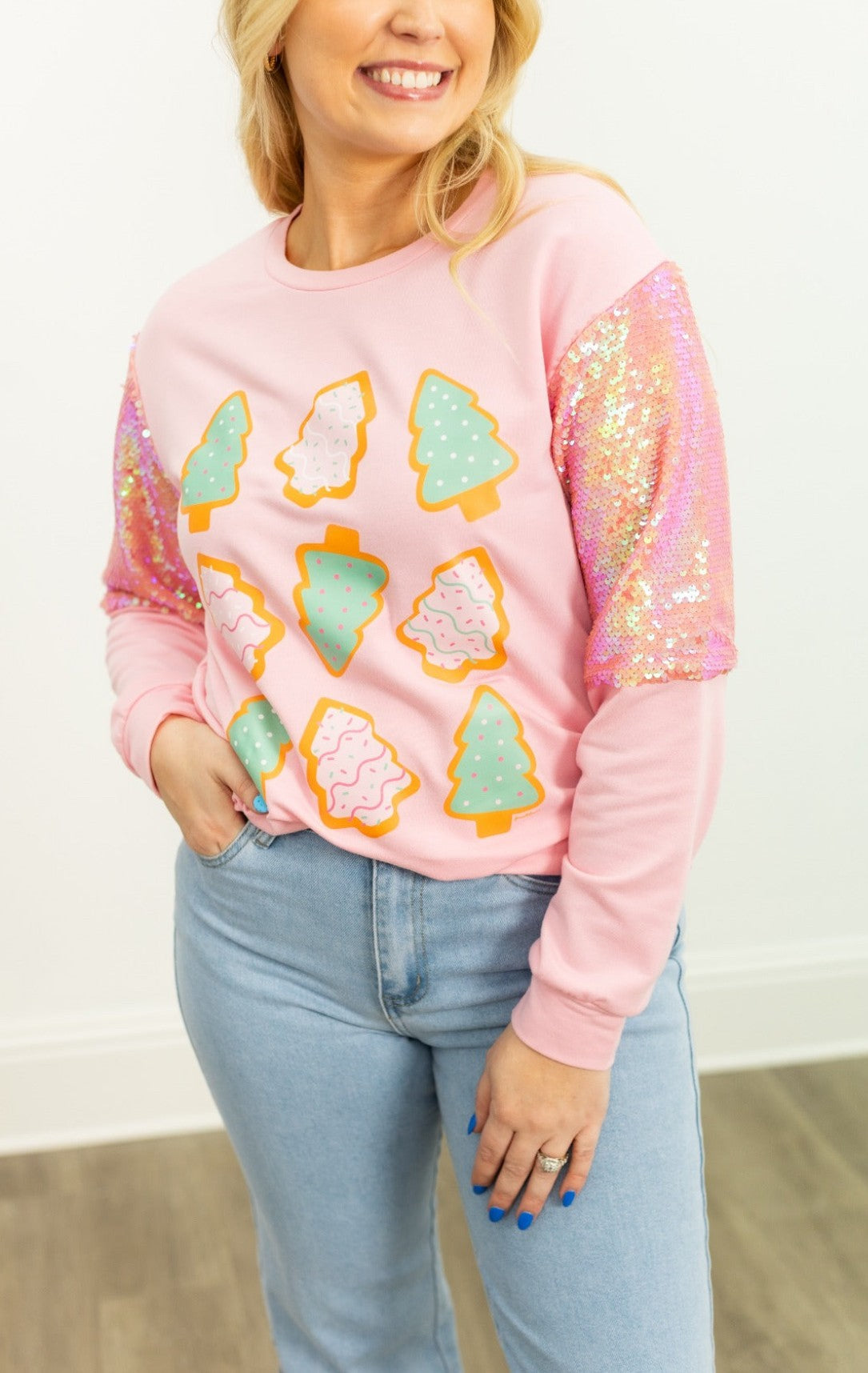 Christmas Cookie Sequin Sweatshirt