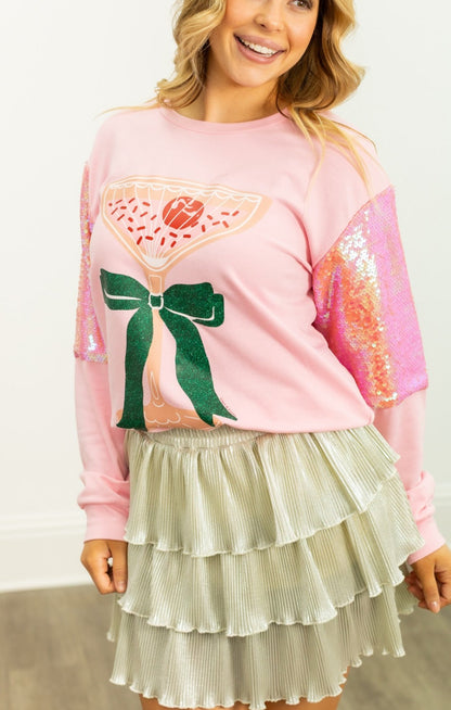 Christmas Cocktail Sweateshirt