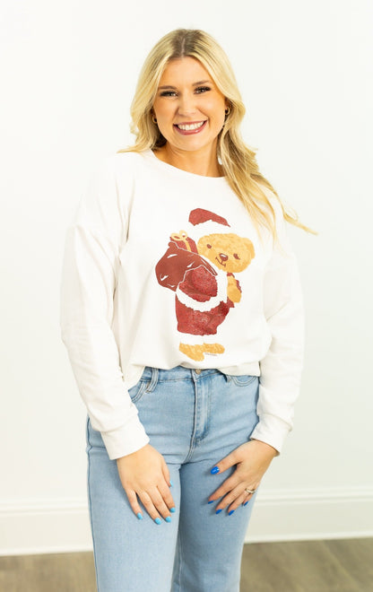 Teddy Bear Santa Sweatshirt